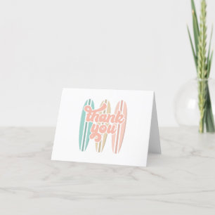 Baby an Bord Surfboard Strand Baby Shower Dankeskarte