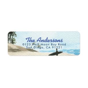Baby an Bord Surfboard Strand Blau Jungen Baby-Par
