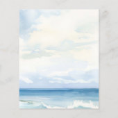 Baby an Bord Surfbrett Baby Dusche Einladung (Rückseite)