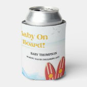 Baby an Bord Surfbrett Babydusche Dosenkühler (Kanne Vorderseite)