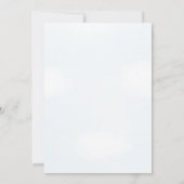 Baby an Bord Surfbrett Beach Wasserfarbe Babydusch Dankeskarte (Rückseite)