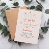 Baby an Bord Surfbrett beige braun Babydusche Einladung