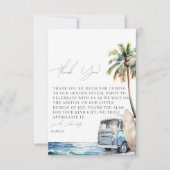 Baby an Bord Surfbrett Kinderdusche Dankeskarte (Vorderseite)