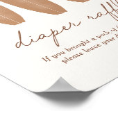 Baby an Bord Surfbrett Kinderdusche Windelwaschmas Poster (Ecke)