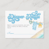 Baby an Bord Surfbrett Kinderduschmaschine Windeln Begleitkarte (Vorderseite)