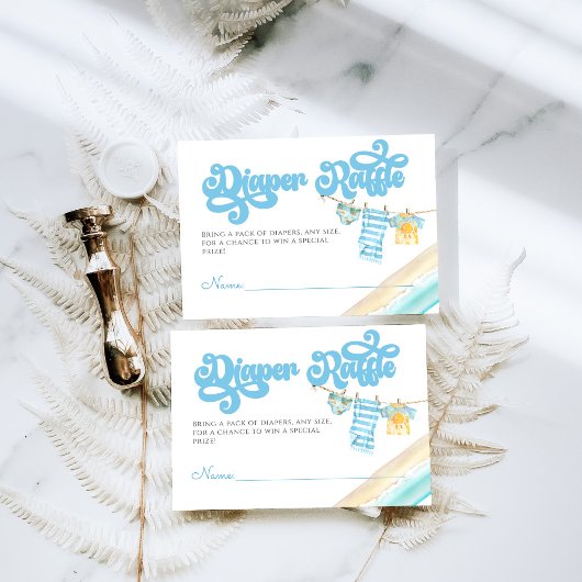 Baby an Bord Surfbrett Kinderduschmaschine Windeln Begleitkarte