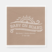 Baby an Bord Surfbrett Neutrale Babydusche Serviette (Vorderseite)