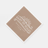 Baby an Bord Surfbrett Neutrale Babydusche Serviette (Ecke)