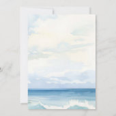 Baby an Bord Surfbrett Ozeandusche Einladung (Rückseite)