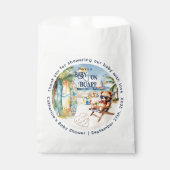 Baby an Bord Surfbrett Teddy Bear Baby Dusche Geschenktütchen (Vorderseite)