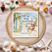 Baby an Bord Surfbrett Teddy Bear Baby Dusche Serviette