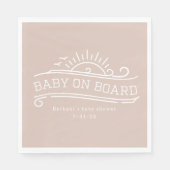 Baby an Bord Surfen Pink Baby Dusche Serviette (Vorderseite)