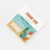 Baby an Bord Surfen Tropical Beach Baby Dusche Serviette (Ecke)