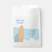 Baby an Bord Surfing Beach Baby Dusche Geschenktütchen (Vorderseite)
