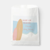 Baby an Bord Surfing Beach Baby Dusche Geschenktütchen (Vorderseite)