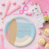 Baby an Bord Surfing Beach Baby Dusche Pappteller (Party)