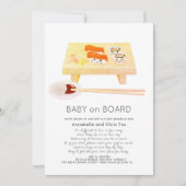 Baby an Bord Sushi Baby Dusche by Mail Einladung (Vorderseite)