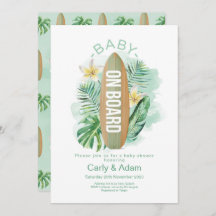 Baby an Bord Tropical Palm Baby Dusche