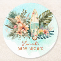 Baby an Bord Tropical Surf Neutral Baby Dusche