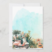 Baby an Bord Tropical Surf Neutral Baby Sprinkle Einladung (Rückseite)