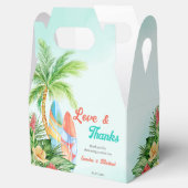 Baby an Bord Tropical surfbaby Dusche danke Geschenkschachtel (Geöffnet)