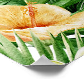 Baby an Bord Tropical Surfbaby Dusche willkommen Poster (Ecke)