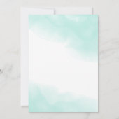 Baby an Bord Tropical Surfstrand Babydusche Einladung (Rückseite)