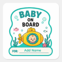 🚤 Baby an Bord Unterwasser-Baby-Party Name 🚤