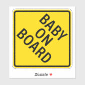 Baby an Bord Warnhinweis Aufkleber (Blatt)