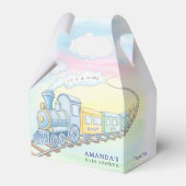 Baby an Bord Wasserfarbenzug Kinderdusche Geschenkschachtel (Vorderseite)