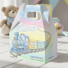 Baby an Bord Wasserfarbenzug Kinderdusche Geschenkschachtel