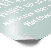 Baby an der kalten Schokolade Bar Fotodruck (Ecke)