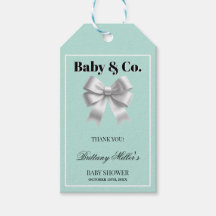 Baby and Co. Silver Bow Whimsy Baby Shower