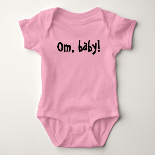 Baby and Kids: Om, Baby!- Girls Strampler (Vorderseite)