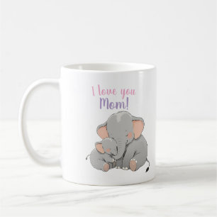 Baby and Mama Elephant Mothers Day Kaffeetasse