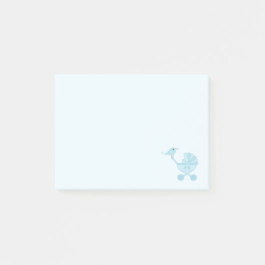 Baby and Mommy Bluebirds Kinderzimmer Post-it Klebezettel (Vorderseite)