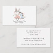 Baby and Unicorn Kinderbetreuung Kindermädchen Bab Visitenkarte (Vorne/Hinten)