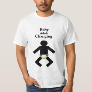 Baby-Änderungs-Zeit-T-Shirt AB erwachsenes T-Shirt