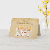 Baby Angel Christmas Grußkarte Karte (Gelbe Blume)