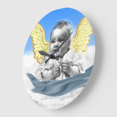 baby Angel clock Große Wanduhr (Winkel)
