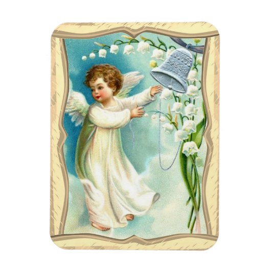 Baby Angel mit Blue Bell Magnet (Vertikal)