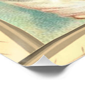 Baby Angel mit Blue Bell Poster (Ecke)