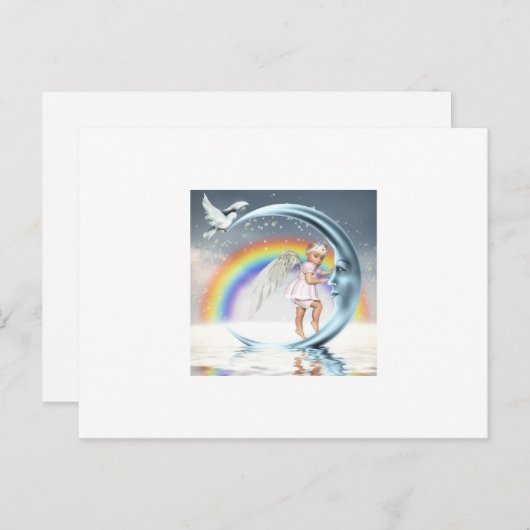 Baby Angel Postkarte (Vorne/Hinten)