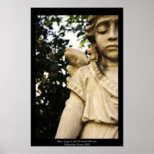 Baby Angel Statue Poster (Vorne)