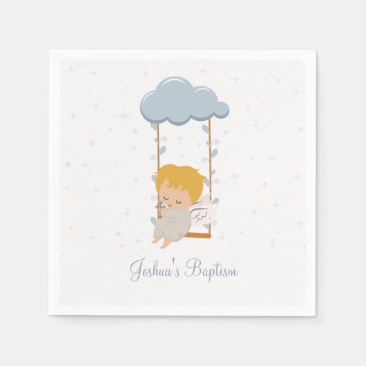 Baby Angel, Taufe Serviette (Vorderseite)