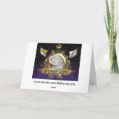 Baby Angel Wings Schlafen in Gottes Hand Karte (Rückseite)