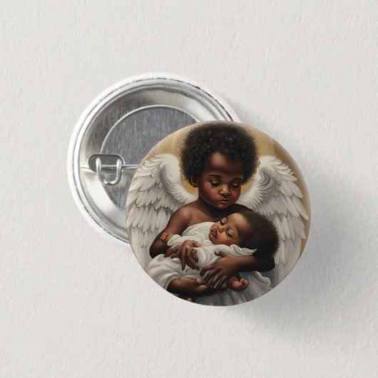 Baby Angels Button (Vorne & Hinten)