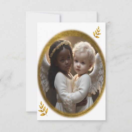 Baby Angels Dankeskarte (Vorderseite)