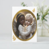 Baby Angels Dankeskarte (Stehend Vorderseite)