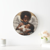 Baby Angels Große Wanduhr (Zuhause)